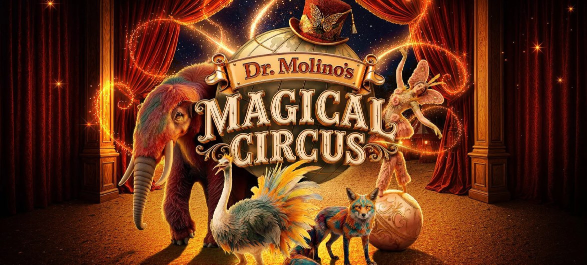 Afbeelding ter illustratie bij nieuwsbericht Studio 100 presenteert Dr. Molino's Magical Circus.