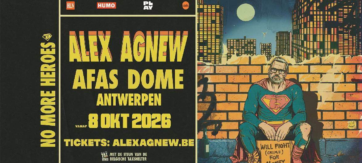 Afbeelding ter illustratie bij nieuwsbericht Alex Agnew kondigt exclusieve show No More Heroes aan.