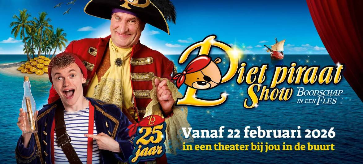 Afbeelding ter illustratie bij nieuwsbericht Piet Piraat keert terug in de theaters.