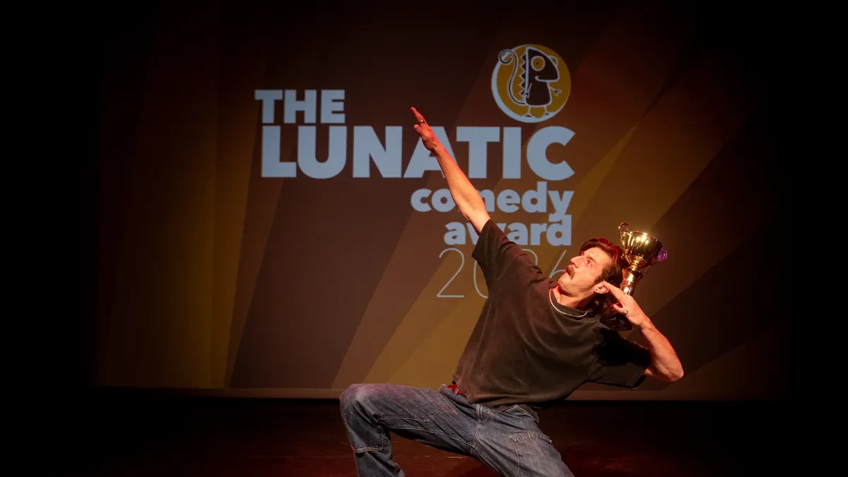 Afbeelding ter illustratie bij nieuwsbericht Robbert Verreth wint Lunatic Comedy Award 2026.